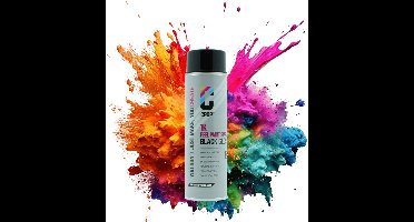 CROP Plastic Dip Spuitbus - Zwart Hoogglans Autolak - Waterafstotende Rubber Spray - 500ml - Lakverf voor de Auto