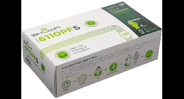 Showa  Wegwerp handschoen -  Bio-nitril - Poeder en Latex vrij- 100 stuks - Maat S - Groen 6110PF