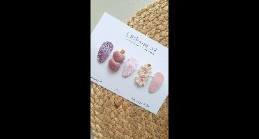 Haarspeldjes Littlemay.nl | Hartjesliefde 3 - 5cm