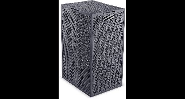 Curver Kaya Wasmand met deksel - 60L - 38x29x58,5 cm - Antraciet