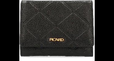 Picard Portemonnee RFID-bescherming Leer 12.5 cm - Dames - Horizontaal - schwarz