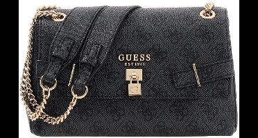 GUESS schoudertas Yesba Convertible Xbody Flap Coal Logo donkergrijs