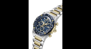 Gc Gc Idolsport Quartz Chronograaf Horloge Zilver En Geel Kast: 100% Roestvrij Staal | Bracelet 100% Roestvrij Staal 45 mm Z68001G7, Z68002G2