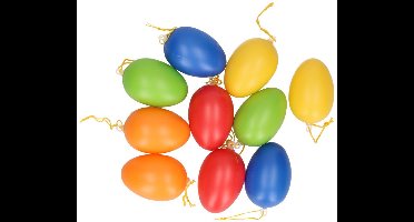 Cepewa Paaseieren - 80x stuks - multicolor - kunststof - paasversiering - paasdecoratie - pasen