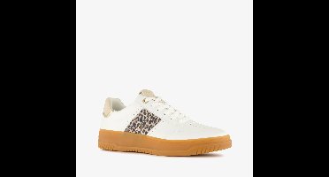 Marco Tozzi dames sneakers met luipaardprint wit - Maat 37 - Uitneembare zool