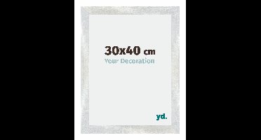 Your Decoration - Puzzellijst 30x40 cm - Zilver Glanzend Vintage - Puzzellijst 500-1000 stukjes - MDF Fotolijst - Mura