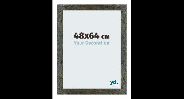 Your Decoration - Puzzellijst 48x64 cm - Blauw Goud Gemeleerd - Puzzellijst 500-1000 stukjes - MDF Fotolijst - Mura