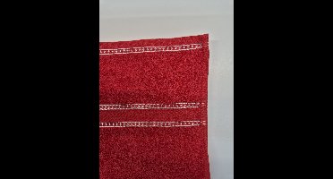 Luxe Gastendoek - Rood - 30 x 50 cm