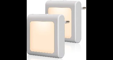 Nachtlampje voor Stopcontact met Schemeringssensor - Energiezuinig Oriëntatielicht - Veiligheid en Comfort voor Kinderen en Volwassenen - Automatische Nachtverlichting - Geschikt voor Slaapkamer, Gang en Badkamer