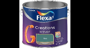 Flexa - Creations Muurverf Krijt - Teal - Mengverf - 2.5 L