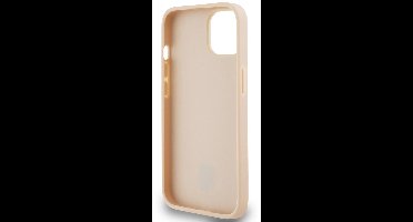 DKNY Checkered Printed Stripe Back Case - Geschikt voor Apple iPhone 13 (6.1") - Roze