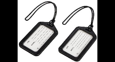 Hama Travel naamkaartjes voor bagage 2 stuks zwart