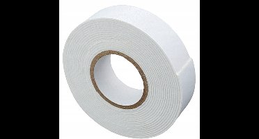 Dubbelzijdige Schuimtape 1mm x 15mm x 5m Wit - Sterke Montage