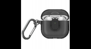 UNIQ Glase Pro Lock Case voor AirPods 4 - Rookgrijs