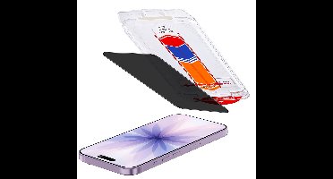 Accezz Screen protector - Geschikt voor Apple iPhone 17 - Gehard Glas Privacy Screenprotector + Applicator