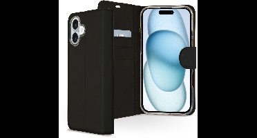 Accezz Hoesje - Geschikt voor Apple iPhone 16 Plus - Wallet Softcase Bookcase - Zwart