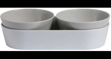 Marine Business Kom Met Zomersnacks 3 Eenheden Zilver