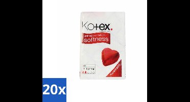 20 x Kotex – Maxi Maandverband – Normal – 18 stuks per verpakking - Maandverband - Menstruatie - Comfort - Bescherming - Superabsorberend