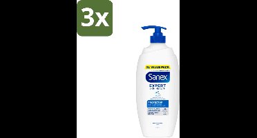Sanex – Douchecrème – Expert Skin Health Protector – 750 ml - Bulkverpakking - 3 stuks