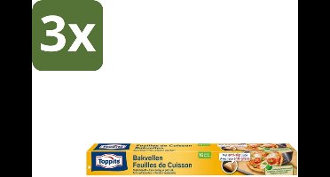 Toppits – Bakpapiervellen – 16 vellen - Bulkverpakking - 3 stuks