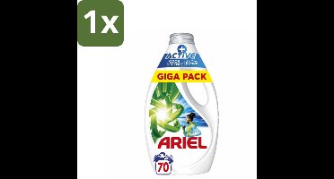 1 x Ariel - Vloeibaar Wasmiddel - +Actieve Odor Defense - 70 Wasbeurten - 3,15 liter - Vloeibaar Wasmiddel - Geurbestrijding - Zweetgeuren - Koud Water Was - Vlekken Verwijderen