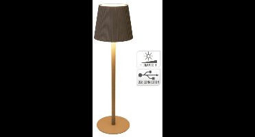 AMBIANCE - tafellamp - LED LAMP - 10X36CM - TAUPE