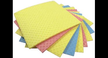 Aqualine vaatdoekjes ft 18 x 20 cm | geassorteerde kleuren | pak van 5 stuks