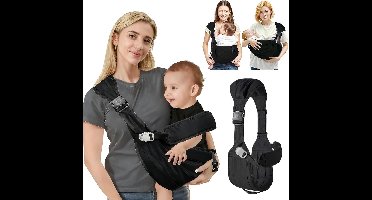 Slow Baby Draagzak - Verstelbare Comfortabele Lichtgewicht Draagtas voor Baby's van Pasgeborenen tot Peuters - Ideaal voor Winkelen en Reizen