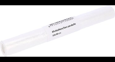 Afvalzak cleaninq 63x70cm t15 50l transp | 40 stuks