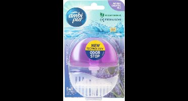 Ambi Pur - Toilet Blokken Met Houder - Wc Flush - 55ml - Starter Set - 5in1 - Lavender & Rosemary - Voordeel Set 4 Stuks