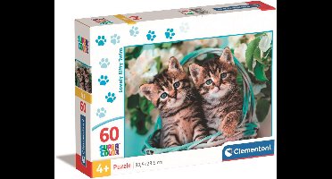 Clementoni - Kinderpuzzel - 60 Stukjes - Kittens - Puzzel Vanaf 4 Jaar