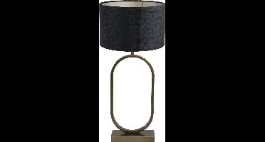 Light & Living Tafellamp Jamiri/Praya - Ant, Brons/Zwart - Ø30x67cm - Tafellamp met kap
