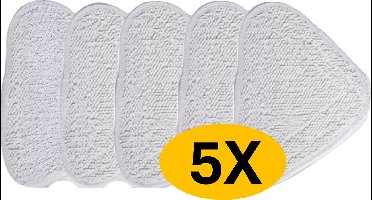 5x Stoomreiniger doeken geschikt voor: Vileda Steam Mop, Vileda Steam Mop Plus, Vileda Steam XXL - Navulling – Vervanging Stoomreiniger - dweil vervanging geschikt voor Vileda Steam XXL