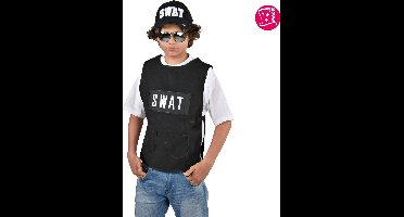 Magic Design Vest Swat Jongens Polyester Zwart Maat 164