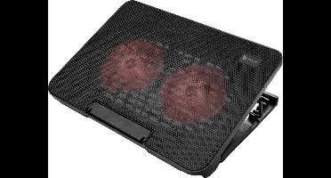 Savio COS-02 laptop cooling pad 43,9 cm (17.3") Zwart