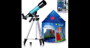 BRESSER® Telescoop (Met Tent) - Sterrenkijker - Nachtkijker - Astronomie - Sterrenkijker Telescoop - Sterrenkijker Voor Kinderen - Telescoop Kinderen - Telescoop Voor Kinderen