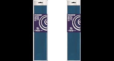 10 vel crêpe papier donkerblauw 100537.
