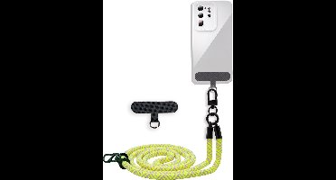 Cadorabo mobiele telefoonketting geschikt voor WIKO PULP 4G in GEEL met verstelbaar riemkoord om om je nek te hangen