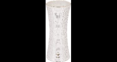 Housevitamin Vaas - BloemenVaas - Disco - Glitters - Glas - Zilver - 12,5x12,5x30cm