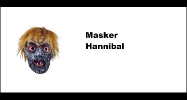 Masker Hannibal Silence - Latex - Halloween horror griezel creepy thema feest party fun spooktocht Hannibal Lector