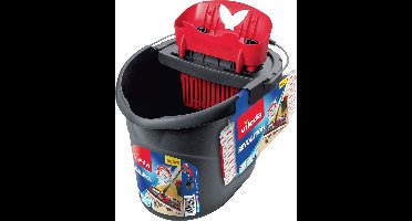 Vileda SuperMocio Revolution Sistema dweilsysteem & -emmer Enkel reservoir Zwart, Rood, Wit