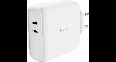 Trust Maxo - Oplader - 65W - Twee USB C poorten - Wit