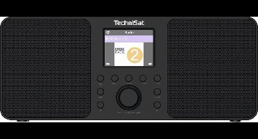 TechniSat Classic 300 IR V2 - FM en internetradio met bluetooth en Wi-Fi - zwart