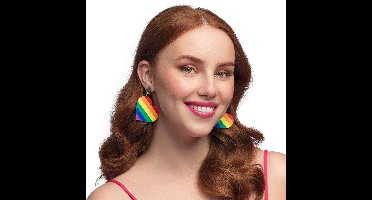 Boland - Paar oorbellen Pride Multi - Volwassenen - Vrouwen - - Progress - Regenboog - Hart
