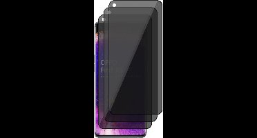 Privacy Screenprotector geschikt voor Oppo Find X5 - 3x Volledig Dekkend Glas Screen Protector