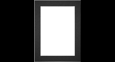 Passe-Partout Fotomaat 40x50 cm - Lijstmaat 46x61 cm - Zwart - Museumkarton - Fotolijst niet inbegrepen