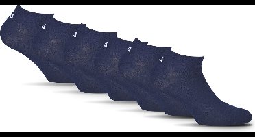 FILA Logo op de hiel Sneakersokken - Maat 35/38 - 6 Pack - Blauw