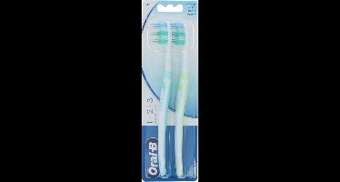 Oral-B 1.2.3 Classic Care Duo Pack Mint-Green Tandenborstel - Medium