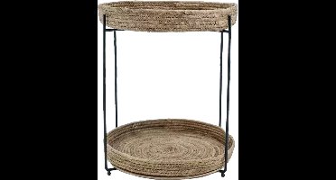 Bijzettafeltje natural d40h48cm