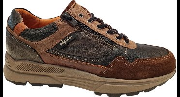 Australian Connery AHC Black Taupe Cognac Heren Sneakers - Cognac - 47